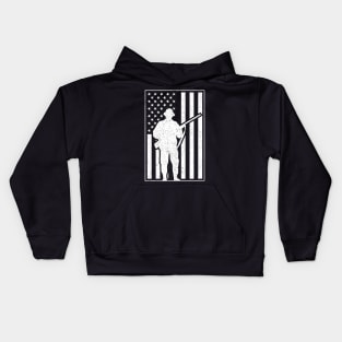 Hunter Hunting Flag Kids Hoodie